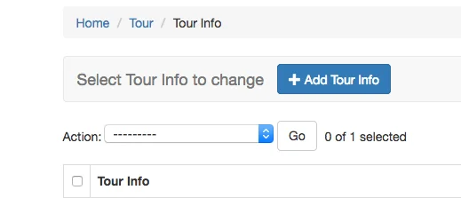 Tour Info Add New