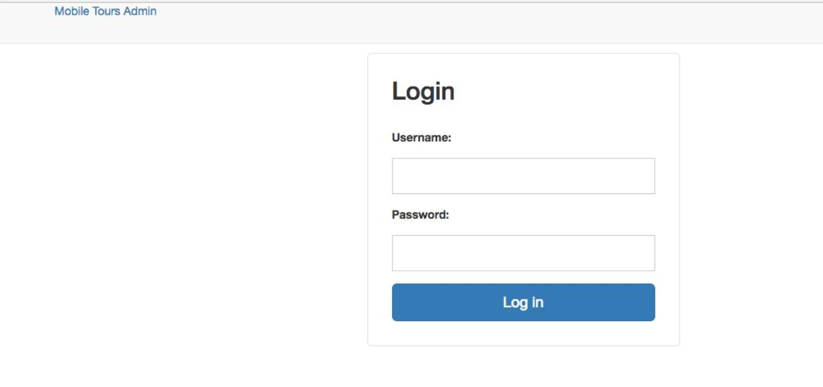 Login Screen